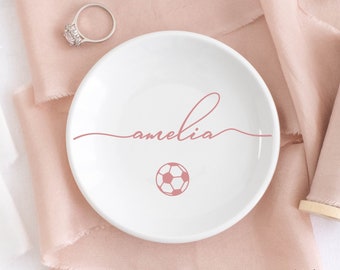 Soccer Gifts for Girls, Soccer Jewelry Dish, Soccer Senior Gifts 2024, Soccer Team Gift, Birthday Gifts for Daughter, Girls Soccer Gifts