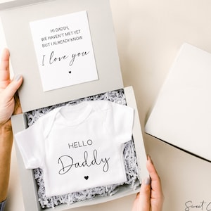 Pregnancy Reveal to Husband, Hello Daddy Pregnancy Announcement Box for Husband, Hello Daddy Announcement Gift Box, Baby Reveal Gift Box