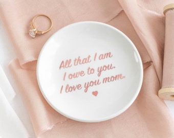 Mother of the bride gift for mother of the groom gift mother in law gift wedding gift for mom personalized ring dish for mom jewelry dish