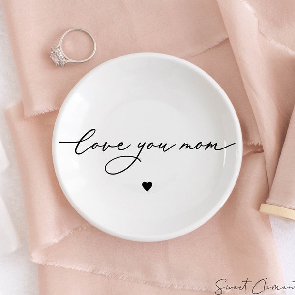 Mom jewelry dish ring dish for mom Mothers day gift mom jewelry dish personalized ring holder birthday gift for her personalized gifts mom