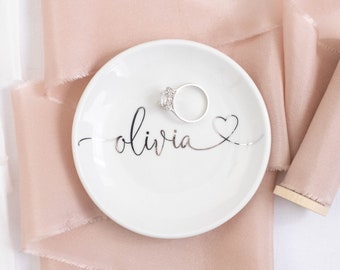 Personalized jewelry dish bridesmaid gift ring dish personalized gift for her personalized trinket dish bridesmaids wedding gifts ring dish