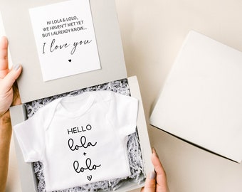 Filipino Pregnancy Announcement, Hello Grandma and Grandpa Pregnancy Reveal, Lola Lolo Bodysuit, Nanay and Tatay Gift, Grandparents Reveal