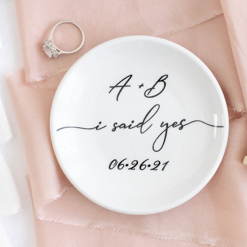 Engagement Ring Dish Wedding Ring Holder Engagement Gift for Etsy