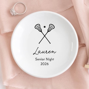 Personalized Lacrosse Gifts, Lacrosse Senior Gifts, Lacrosse Jewelry Dish, Lacrosse Team Gift, Lacrosse Senior Night 2026, Gift Daughter #R3