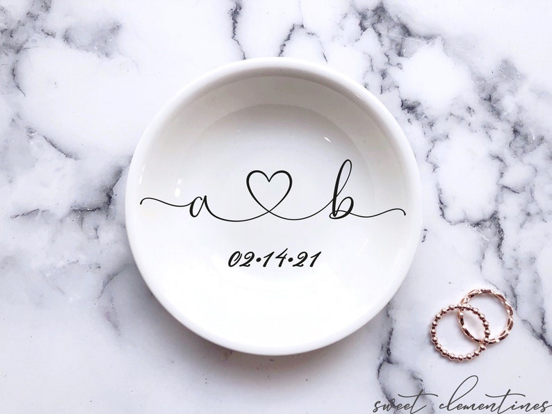 Engagement Ring Holder Dish Engagement Trinket Dish Engagement Etsy