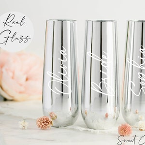 BEGRENZTER AUFTRAG 40er Geburtstags-Champagner 40.Geburtstag Gastgeschenke, Roségold-Geburtstags-Champagner-Flöte, 50.Geburtstags-Gläser