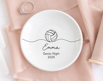Custom Volleyball Gifts, Volleyball Senior Gifts, Volleyball Coach Gifts, Volleyball Jewelry Dish, Volleyball Team Gifts, Senior Night 2026