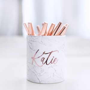 Rose gold 2024 desk organizers