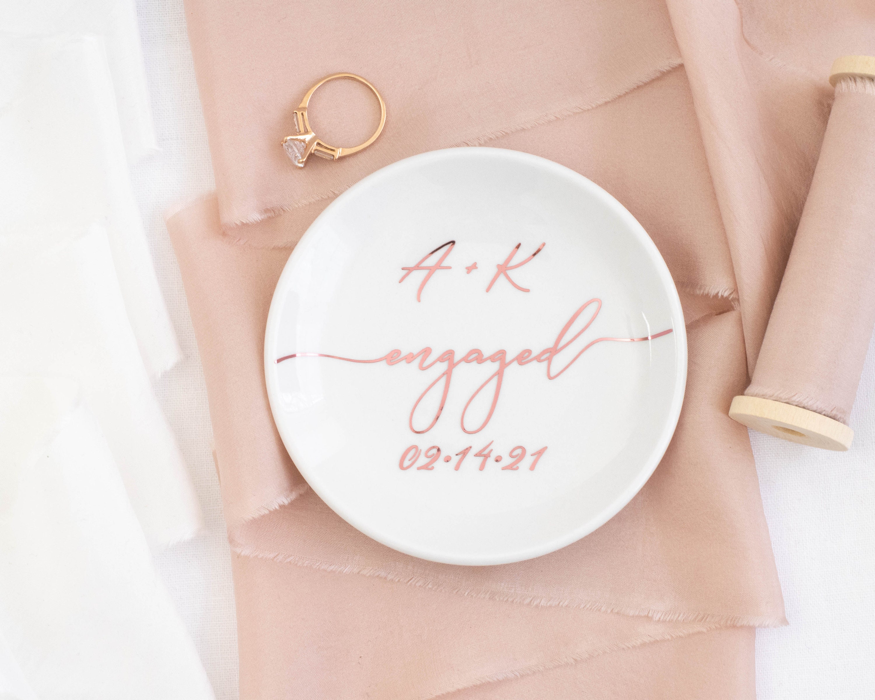 Engagement ring dish personalized engagement ring holder best Etsy