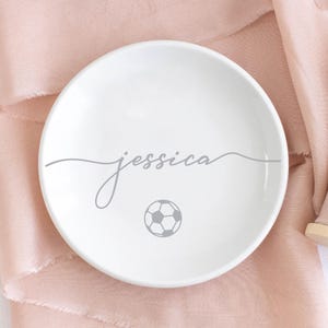 Soccer Gifts for Girls, Soccer Jewelry Dish, Soccer Senior Gifts 2026, Soccer Team Gift, Birthday Gifts for Daughter, Girls Soccer Gifts Silver