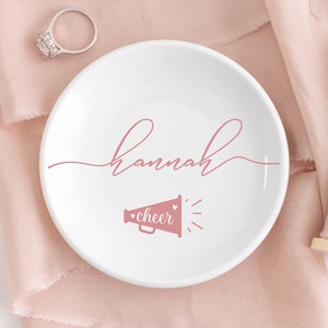 Cheer Gifts for Team, Cheer Jewelry Dish, Cheer Team Gift, Cheer Coach Gift, Birthday Gifts for Daughter, Senior Night Cheer Gifts 2026