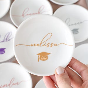 Graduation Jewelry Dish / Graduation Gift for Her / Personalized Trinket Dish / Class of 2026 Gift / Daughter Grad Gift / College Graduation image 10