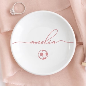 Soccer Gifts for Girls, Soccer Jewelry Dish, Soccer Senior Gifts 2025, Soccer Team Gift, Birthday Gifts for Daughter, Girls Soccer Gifts
