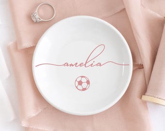 Soccer Gifts for Girls, Soccer Jewelry Dish, Soccer Senior Gifts 2025, Soccer Team Gift, Birthday Gifts for Daughter, Girls Soccer Gifts