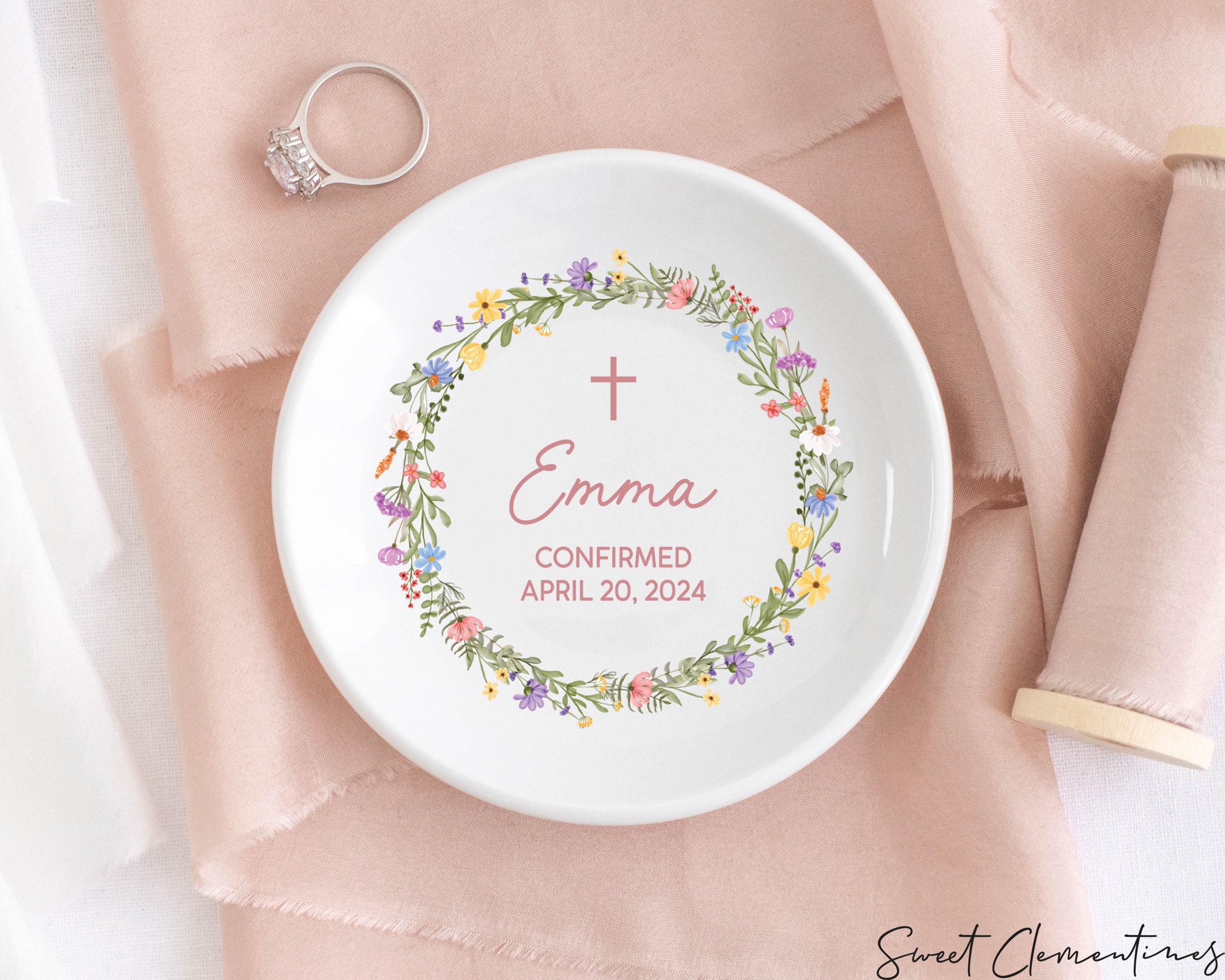 Confirmation Toy Confirmation Gifts for Girls, Confirmed in Christ Jewelry Dish ...