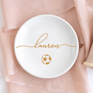 Soccer Gifts for Girls, Soccer Jewelry Dish, Soccer Senior Gifts 2026, Soccer Team Gift, Birthday Gifts for Daughter, Girls Soccer Gifts Gold