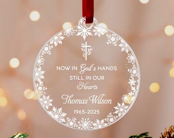 Adorno conmemorativo personalizado, adorno navideño personalizado en memoria de un ser querido, regalo navideño personalizado 2026 #D11