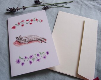 Cat greetings card design (1)