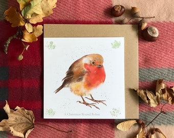 Cartão de Natal Robin