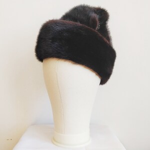 WINTER | Vintage real mink fur winter hat