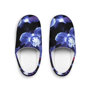 Floral Print Women&#39;s Indoor Slippers, Cozy Home Slippers, Floral Slippers, House Shoes, Gift for Her, Indoor Comfort Slippers