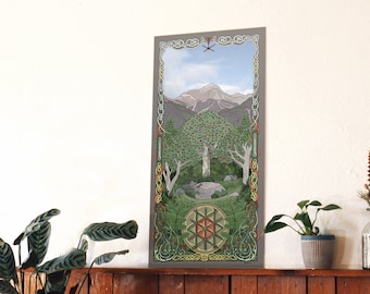 Ash Tree, Tree of Life, Tree Wisdom Banner, 60 X 30 Cm, Eco