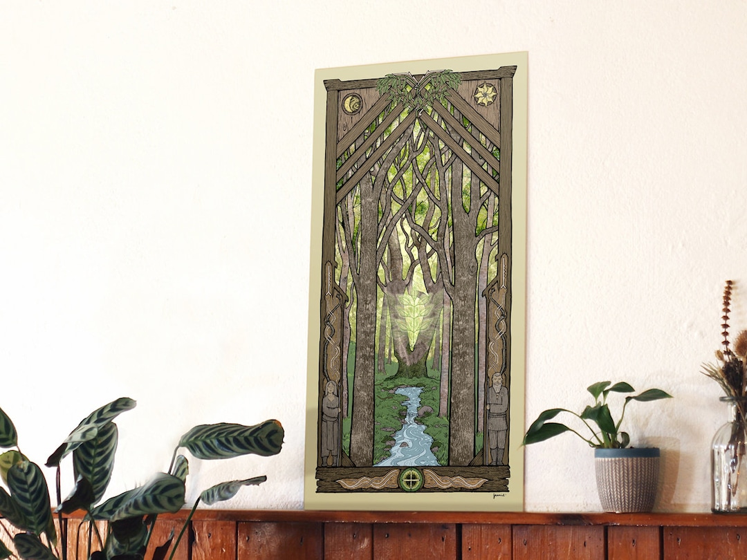Ash Tree, Tree of Life, Tree Wisdom Banner, 60 X 30 Cm, Eco