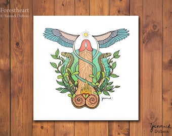 Sacred Lingam Art Print, Divine Masculine, Penis art, Phallus, body positive, eco-friendly, high-quality art print