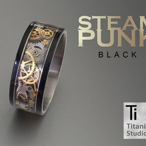 Vintage Steampunk and Black Ring