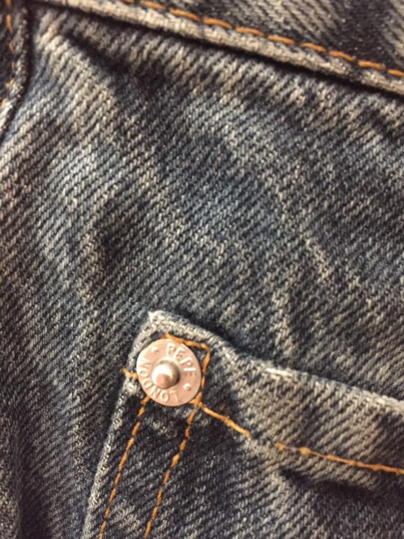 90s PEPE JEANS Blue Denim New York City Hip Hop Bottoms 1990s Vintage Pepe Jeans Denim Trouser Pants 90s Clothing Hypebeast