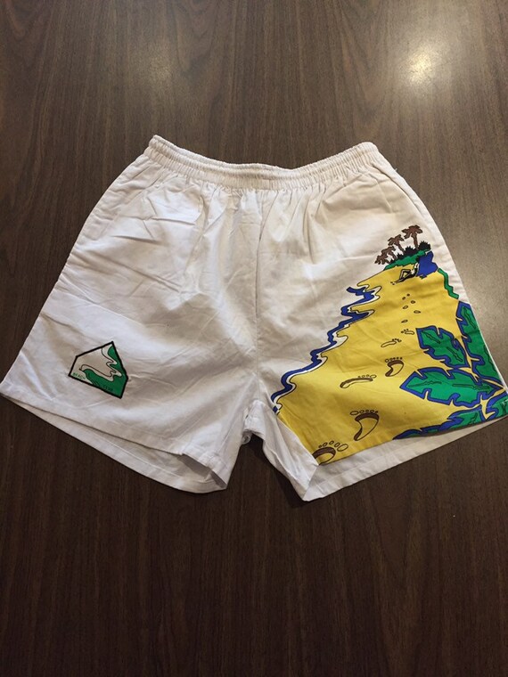 Vintage Adidas Shorts Surf Trunks Size 34 80s 90s Etsy