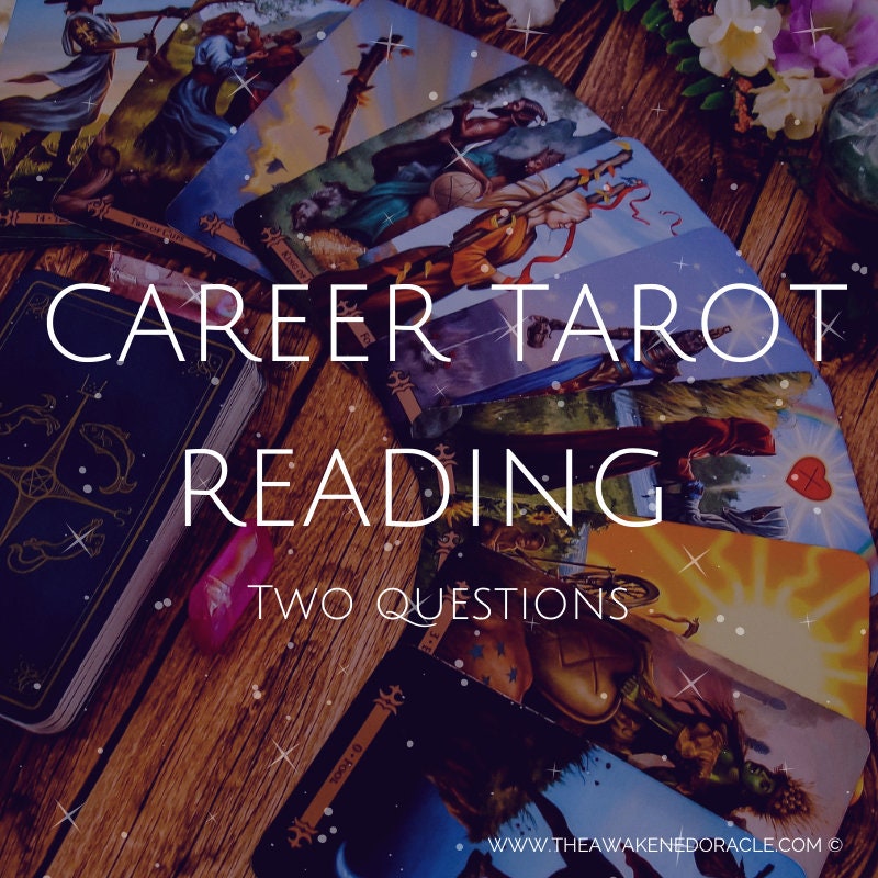 Tarot Reading Career Tarot Reading Two Questions Psychic Etsy