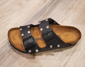 Birkenstock Arizona with Light Rhinestones custom made to order