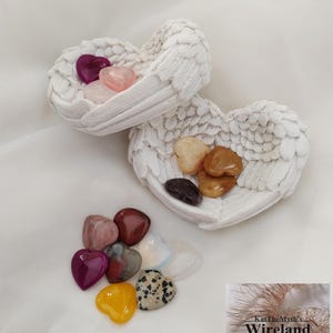 Grave bowl grave heart heart bowl heart with gemstones grave decoration bowl grave commemoration stone gemstones