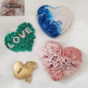 Hearts Tealight Holder Heart Individual Color Choice Customer Request Personalizable Unique Heart Figures