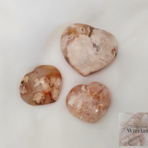 Grave heart hearts cherry blossom agate apricot agate cherry blossom rose heart decoration gemstones grave decoration grave commemoration stone gemstones