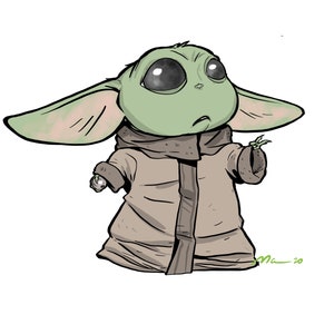 Barnet, Star Wars, Mandalorianen, Baby Yoda, Yoda, Jedi, Lilla monstret som äter utrotningshotade arter