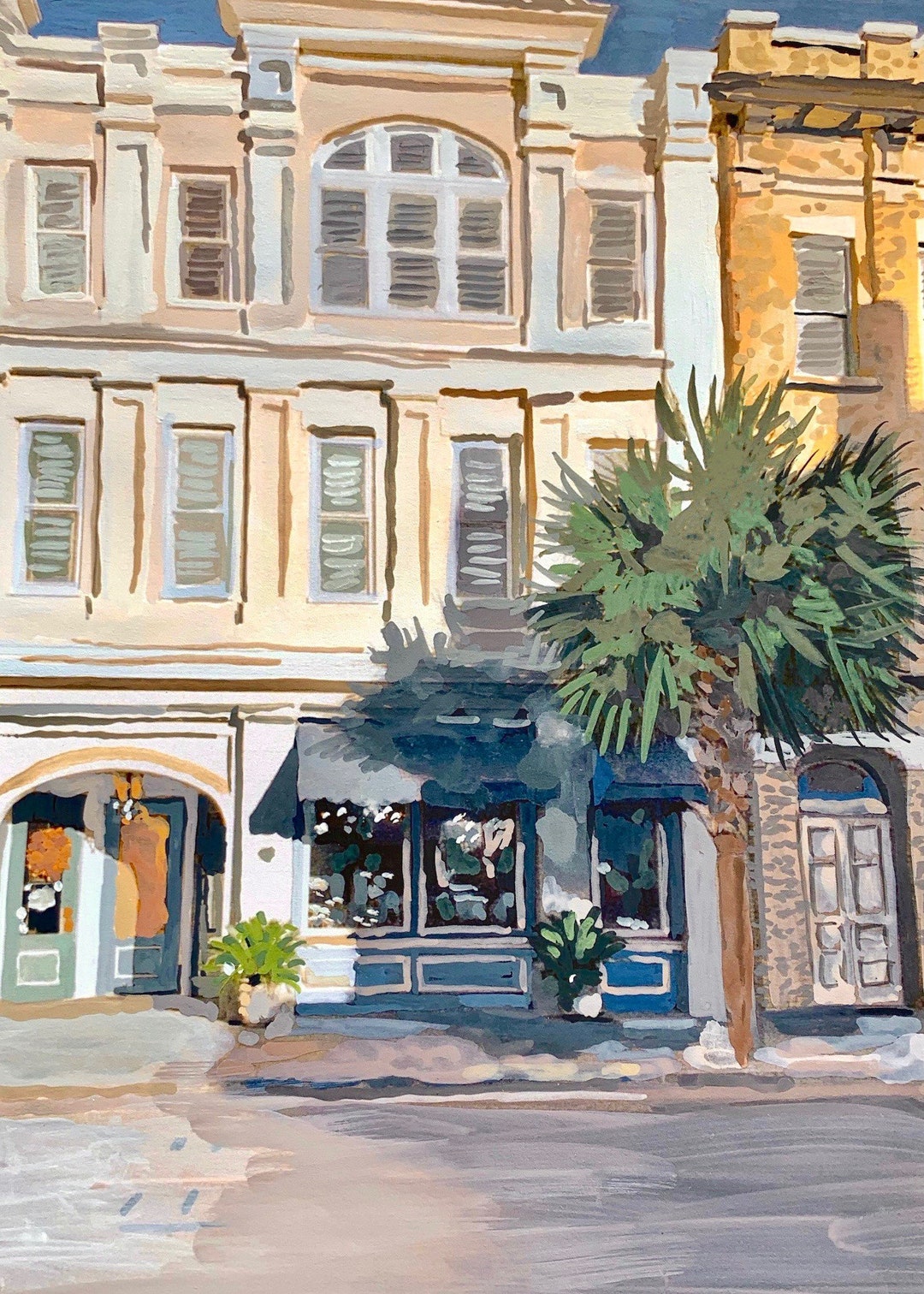 Charleston Art Print Charleston SC Wall Art King Street Painting