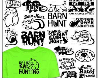 Barn Hunt T Shirts: 16 Designs, Barn Hunter, So Many Rats, Smell A Rat, Ratter Nose Better, dog sports shirts, scent sports