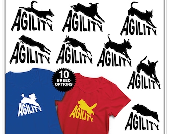 Agility Dog • A-Frame: 10 Breeds, Dog Agility Shirt, Agility Handler, Dog Sports, Canine Agility, Dog Show Shirt, A-Frame