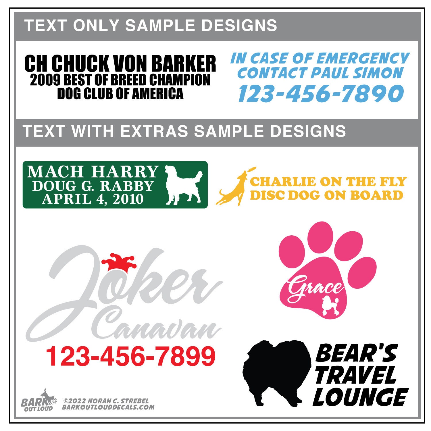 Custom Dog Crate Sticker Kennel Name Tag Dog Crate Agility Sticker 