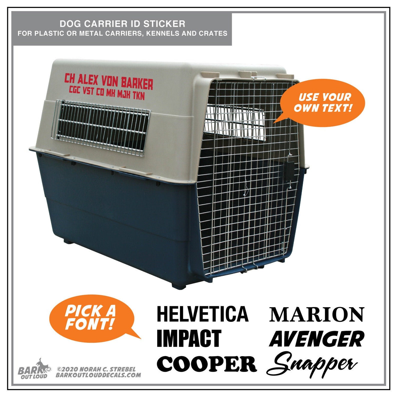 Custom Dog Crate Sticker Kennel Name Tag Dog Crate Agility Etsy