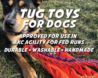 Tug Toys For Dogs: For Dog Sports, Training and Play - Handmade from 550lb Paracord