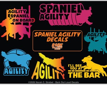 Spaniel Decals: Cocker, Cavalier, English Toy & more. For Car, Laptop, Water Bottle - Waterproof Vinyl