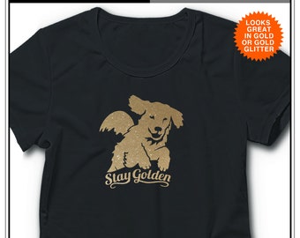 Stay Golden: Golden Retriever Shirt, Dog Show Shirt, Dog Life, Doggo Funny Dog Shirt, Golden Dog
