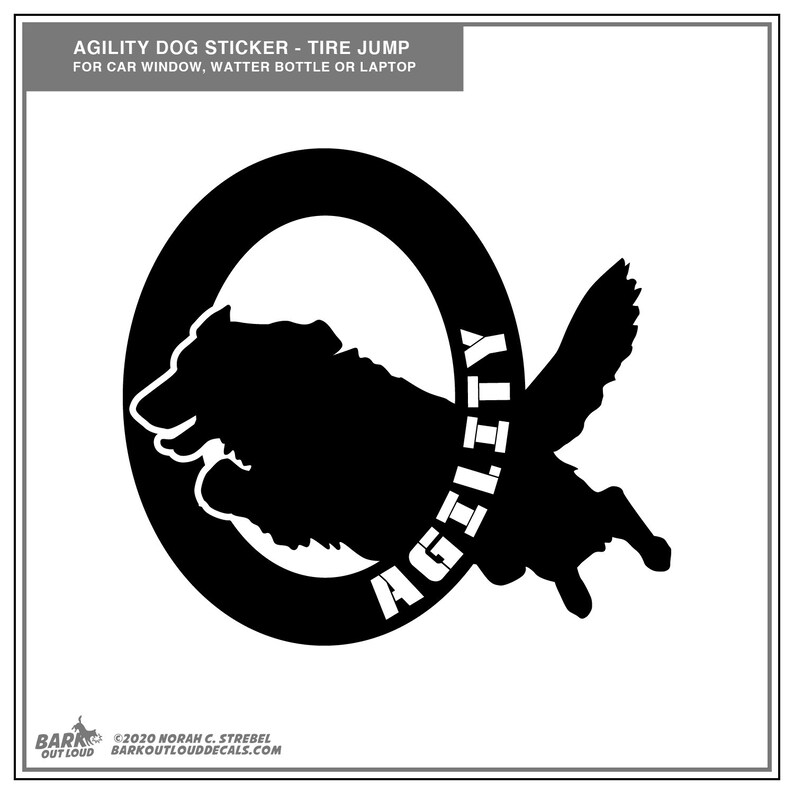 Agility Dog Stickers Dog Agility Sticker Dog Sports Sticker Etsy
