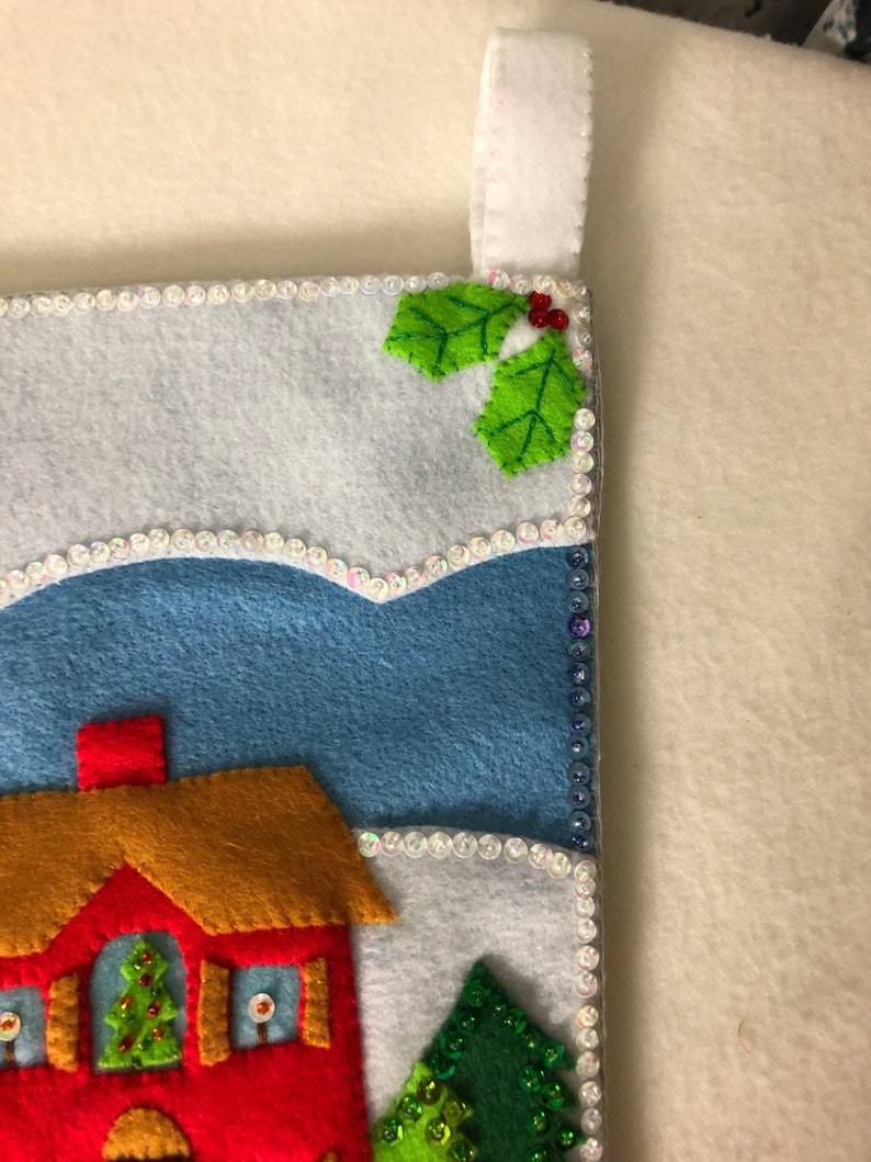 Download Old time vintage Christmas Stocking Handmade Felting Fiber Arts puhlsphotography.com