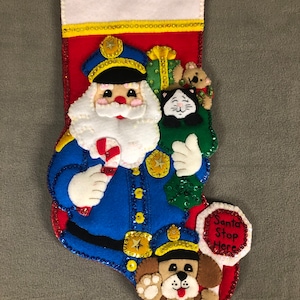 Handmade felt Christmas Stocking
