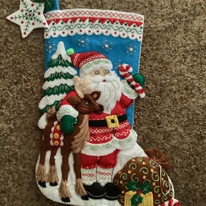 Handmade Felt Christmas Stocking