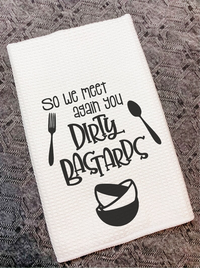 Funny Kitchen Towels Funny Dish Towels Silly Kitchen Towels Etsy
